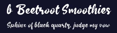 b Beetroot Smoothies by wepfont.com — Script Handwritten Font — thumbnail 2
