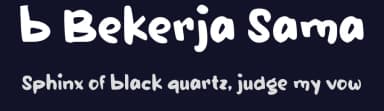 b Bekerja Sama by wepfont.com — Script Handwritten Font — thumbnail 2