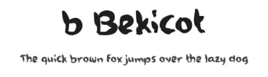 b Bekicot by wepfont.com — Script Handwritten Font — thumbnail 1