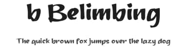 b Belimbing by wepfont.com — Script Handwritten Font — thumbnail 1