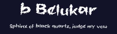b Belukar by wepfont.com — Script Handwritten Font — thumbnail 2