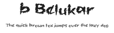 b Belukar by wepfont.com — Script Handwritten Font — thumbnail 1