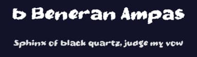 b Beneran Ampas by wepfont.com — Script Handwritten Font — thumbnail 2