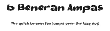b Beneran Ampas by wepfont.com — Script Handwritten Font — thumbnail 1