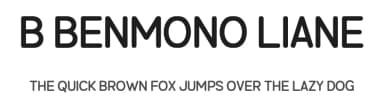 B Benmono Liane by wepfont.com — Sans Serif Font — thumbnail 1
