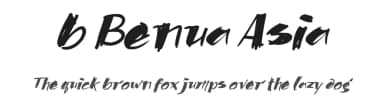 b Benua Asia by wepfont.com — Script Handwritten Font — thumbnail 1