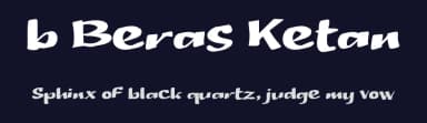 b Beras Ketan by wepfont.com — Script Handwritten Font — thumbnail 2