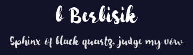 b Berbisik by wepfont.com — Script Handwritten Font — thumbnail 2