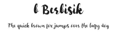 b Berbisik by wepfont.com — Script Handwritten Font — thumbnail 1
