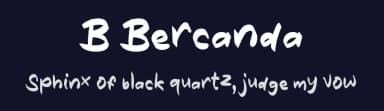 B Bercanda by wepfont.com — Script Handwritten Font — thumbnail 2