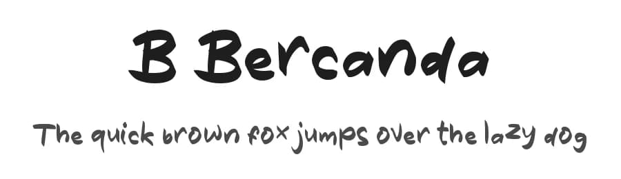 B Bercanda by wepfont.com — Script Handwritten Font