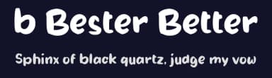 b Bester Better by wepfont.com — Script Handwritten Font — thumbnail 2
