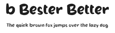 b Bester Better by wepfont.com — Script Handwritten Font — thumbnail 1