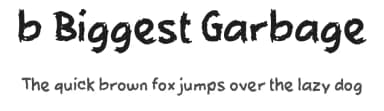 b Biggest Garbage by wepfont.com — Script Handwritten Font — thumbnail 1