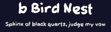 b Bird Nest by wepfont.com — Script Handwritten Font — thumbnail 2
