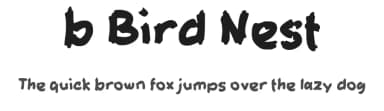 b Bird Nest by wepfont.com — Script Handwritten Font — thumbnail 1
