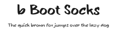 b Boot Socks by wepfont.com — Script Handwritten Font — thumbnail 1