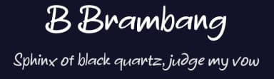 B Brambang by wepfont.com — Script Handwritten Font — thumbnail 2