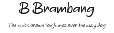 B Brambang by wepfont.com — Script Handwritten Font — thumbnail 1