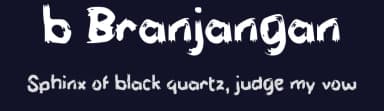 b Branjangan by wepfont.com — Script Handwritten Font — thumbnail 2
