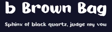 b Brown Bag by wepfont.com — Script Handwritten Font — thumbnail 2