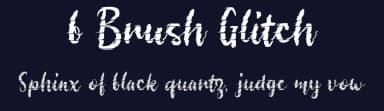 b Brush Glitch by wepfont.com — Script Handwritten Font — thumbnail 2