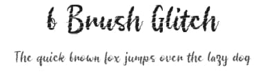 b Brush Glitch by wepfont.com — Script Handwritten Font — thumbnail 1