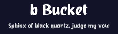 b Bucket by wepfont.com — Script Handwritten Font — thumbnail 2