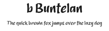 b Buntelan by wepfont.com — Script Handwritten Font — thumbnail 1