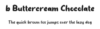 b Buttercream Chocolate by wepfont.com — Script Handwritten Font — thumbnail 1