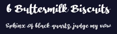 b Buttermilk Biscuits by wepfont.com — Script Handwritten Font — thumbnail 2