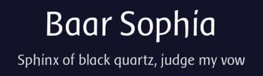 Baar Sophia by Lutz Baar — Sans Serif Font — thumbnail 2