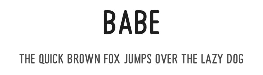 Babe by Fadlilah Studio — Script Handwritten Font