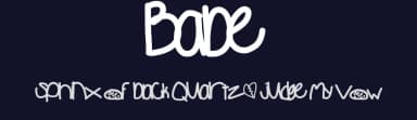 Babe by Des Gomez — Script Handwritten Font — thumbnail 2