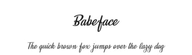 Babeface by Billy Argel Fonts ® — Script Handwritten Font — thumbnail 1