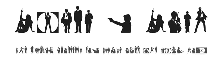 Babes & Bond by Iconian Fonts — Dingbats Font