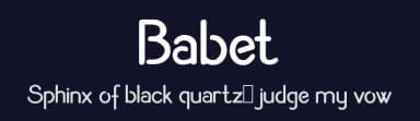 Babet by Digital Typeface Studio — Sans Serif Font — thumbnail 2