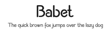 Babet by Digital Typeface Studio — Sans Serif Font — thumbnail 1