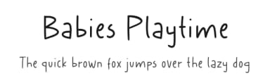 Babies Playtime by Timur Type — Script Handwritten Font — thumbnail 1