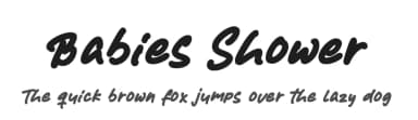Babies Shower by AZ Std — Script Handwritten Font — thumbnail 1