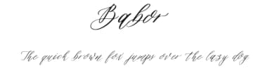 Babor by Aileen Liana — Script Handwritten Font — thumbnail 1
