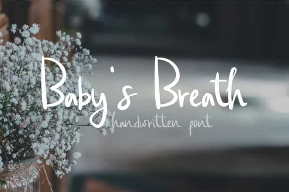Baby's Breath Font by geadesign — Script Handwritten Font