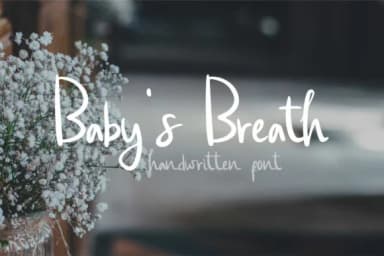Baby's Breath Font by geadesign — Script Handwritten Font — thumbnail 1