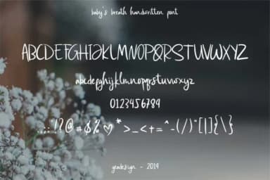Baby's Breath Font by geadesign — Script Handwritten Font — thumbnail 2