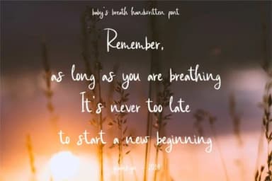 Baby's Breath Font by geadesign — Script Handwritten Font — thumbnail 6