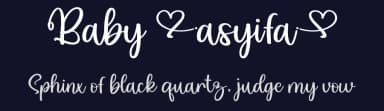 Baby Asyifa by Erlina Graphic — Script Handwritten Font — thumbnail 2