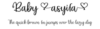 Baby Asyifa by Erlina Graphic — Script Handwritten Font — thumbnail 1