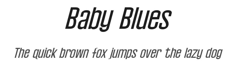 Baby Blues by Hawtpixel — Sans Serif Font