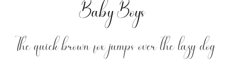 Baby Boys by Andi Moz — Script Handwritten Font