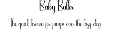 Baby Butter by Andi Moz — Script Handwritten Font — thumbnail 1
